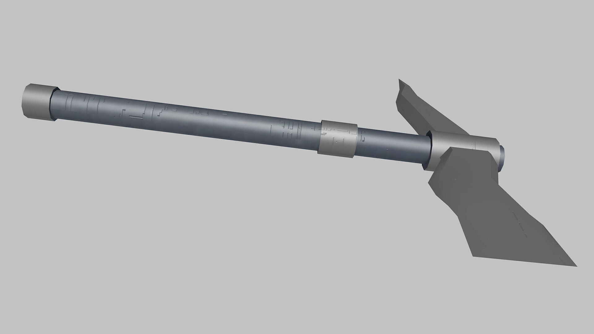 Game-ready Sci-fi Dagger Low-poly 3D model_3