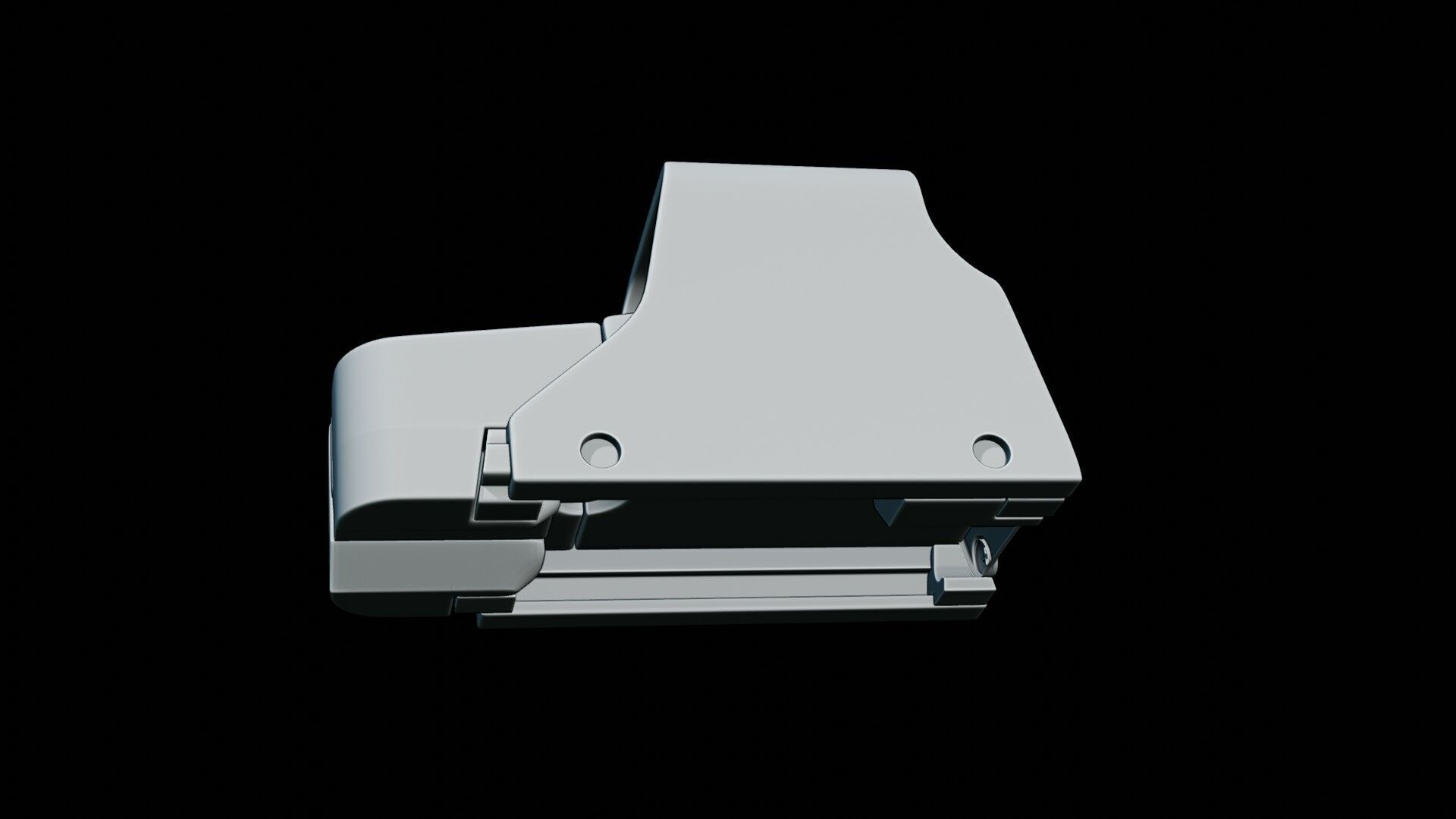 holographic weapon sight Low-poly 3D model_12