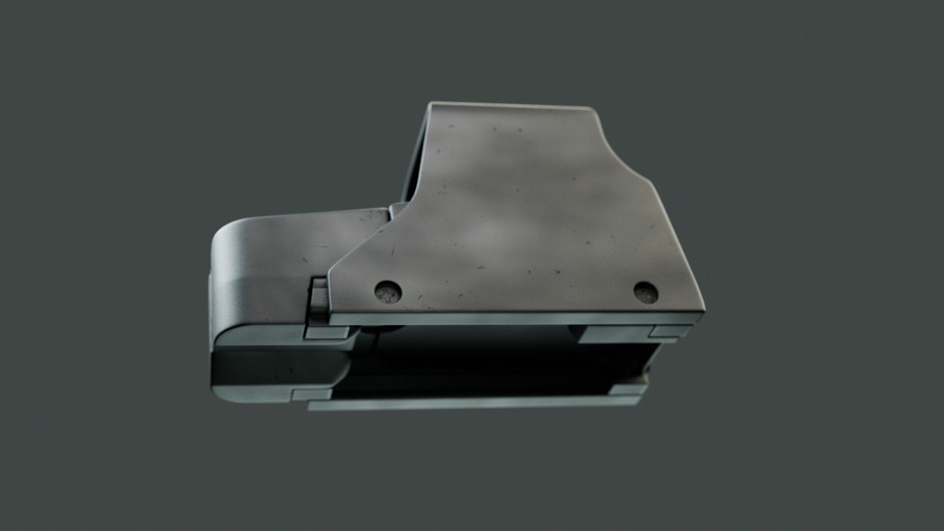 holographic weapon sight Low-poly 3D model_5