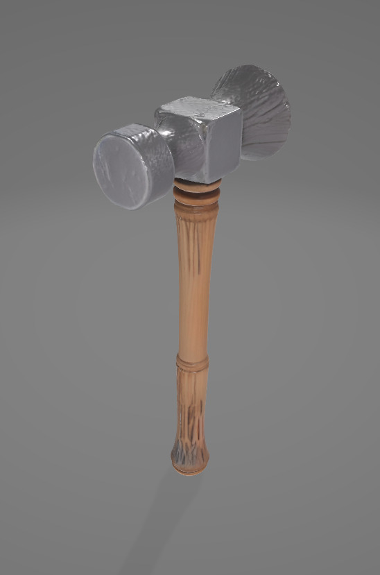 Realistic Hammer - High-Quality 3D Model 3D model_3