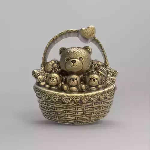 valentines day teddys baskets decor