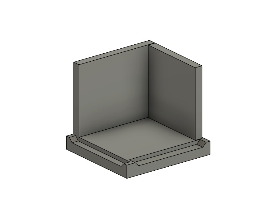 Model Railway Concrete Platform Footbridge 3D print model_6