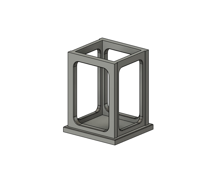 Model Railway Concrete Platform Footbridge 3D print model_5