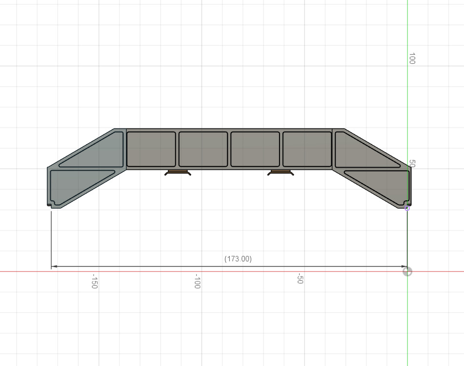 Model Railway Concrete Platform Footbridge 3D print model_17