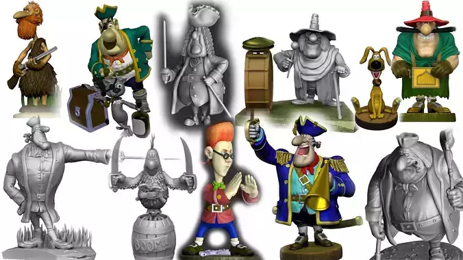 COLLECTION Treasure Island for 3D printing STL