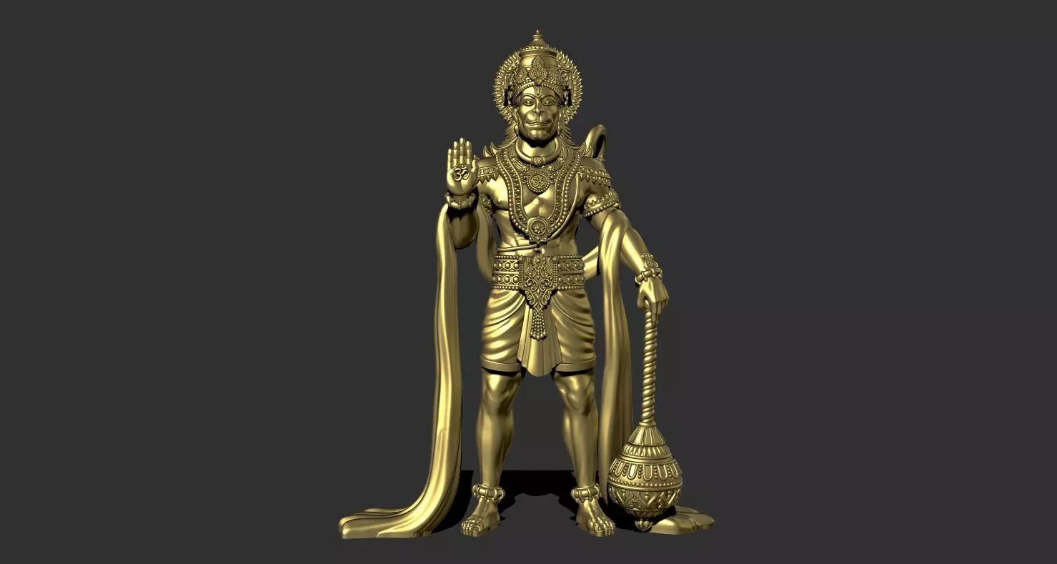 hanuman full 3d solid 3D print model_0