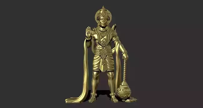 hanuman full 3d solid