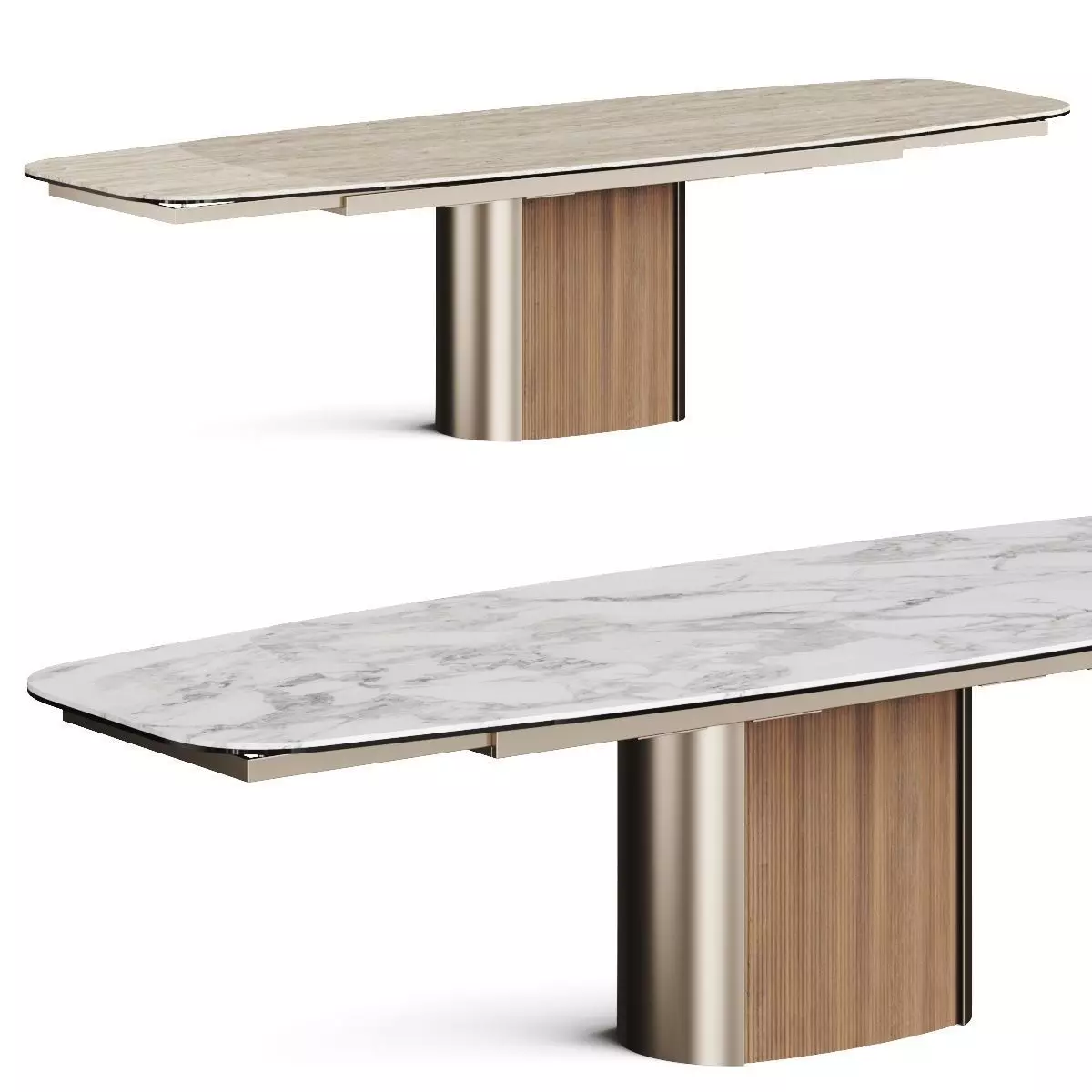 Calligaris Yoroi Dining Table 3D model_0
