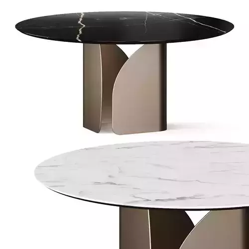 Calligaris Twins Round Dining Table 3D model