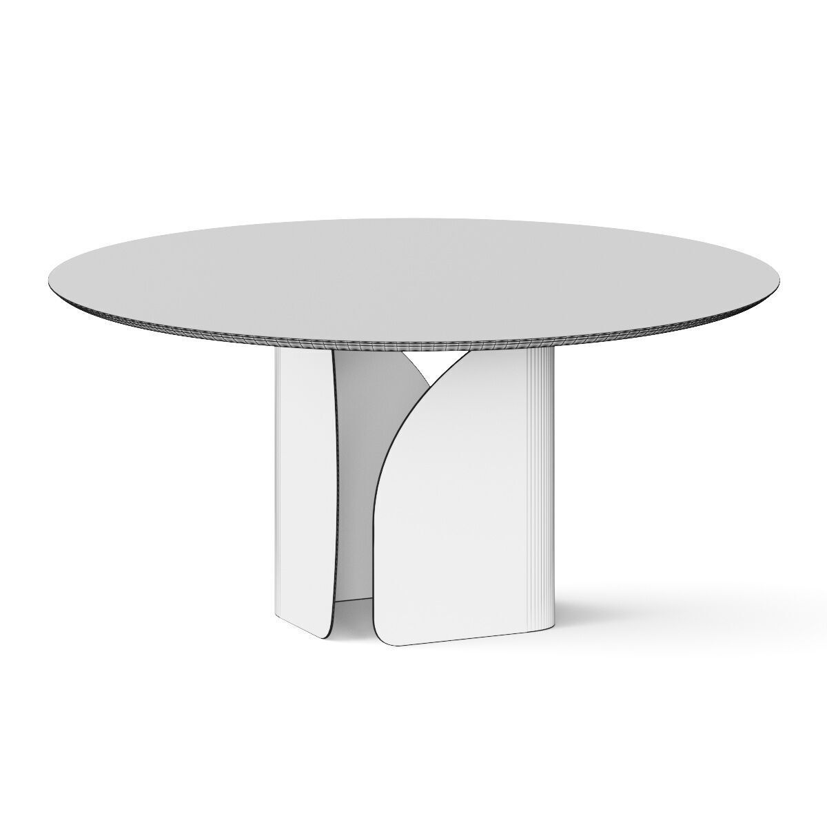 Calligaris Twins Round Dining Table 3D model_3