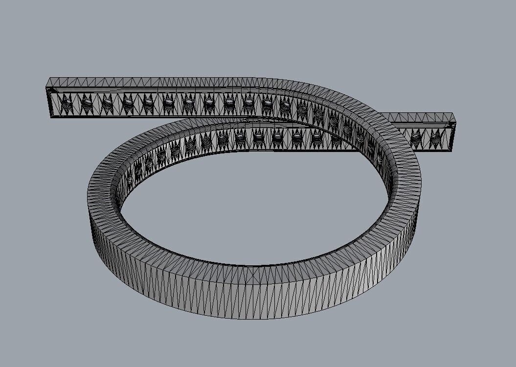 Diamond Modern Ring 3D print model_22