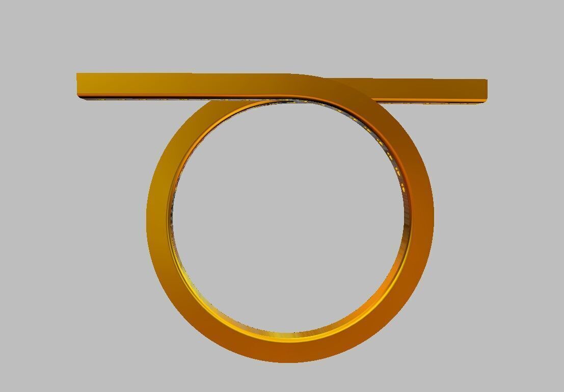 Diamond Modern Ring 3D print model_17