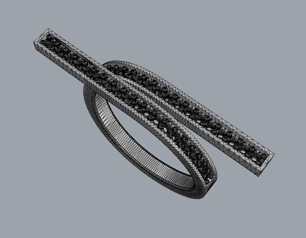Diamond Modern Ring 3D print model_21