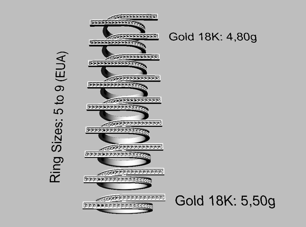Diamond Modern Ring 3D print model_5