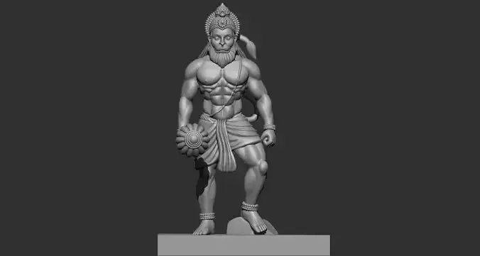 Hanuman High Detailed full  3d