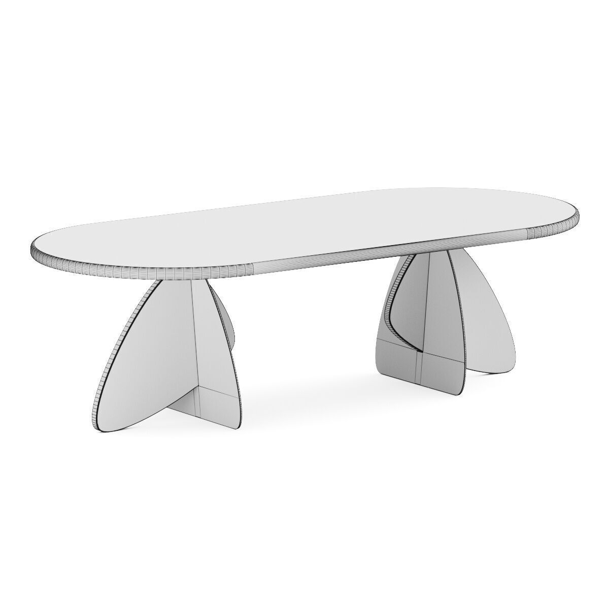 Riva 1920 CROSS Dining Table 3D model_2