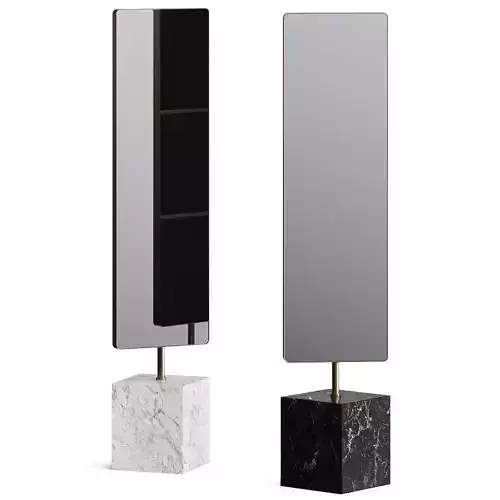 Meroni and Colzani Favignana Marquina Mirror