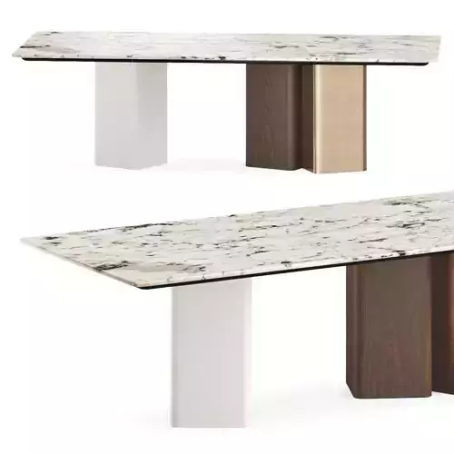 Meroni and Colzani Portofino Marble Dining Table