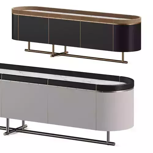 Meroni and Colzani Varigotti Sideboard Cupboard Table