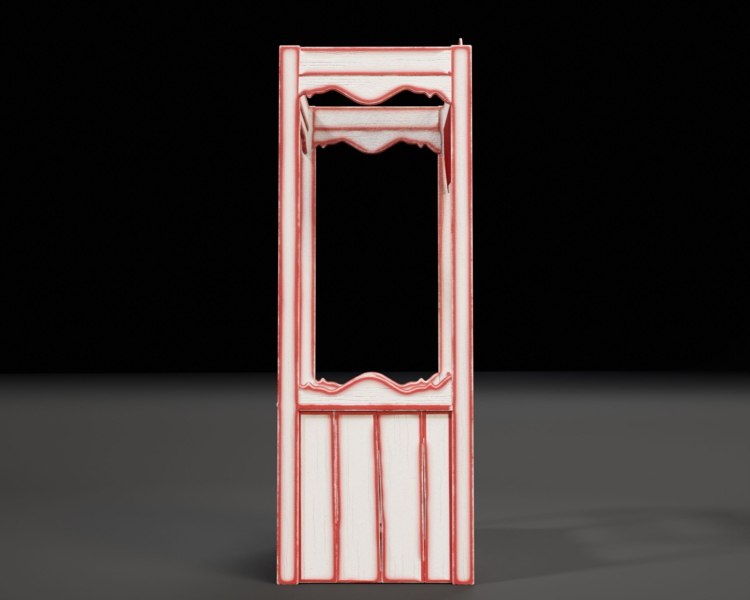 Kissing Booth Low-poly 3D model_10