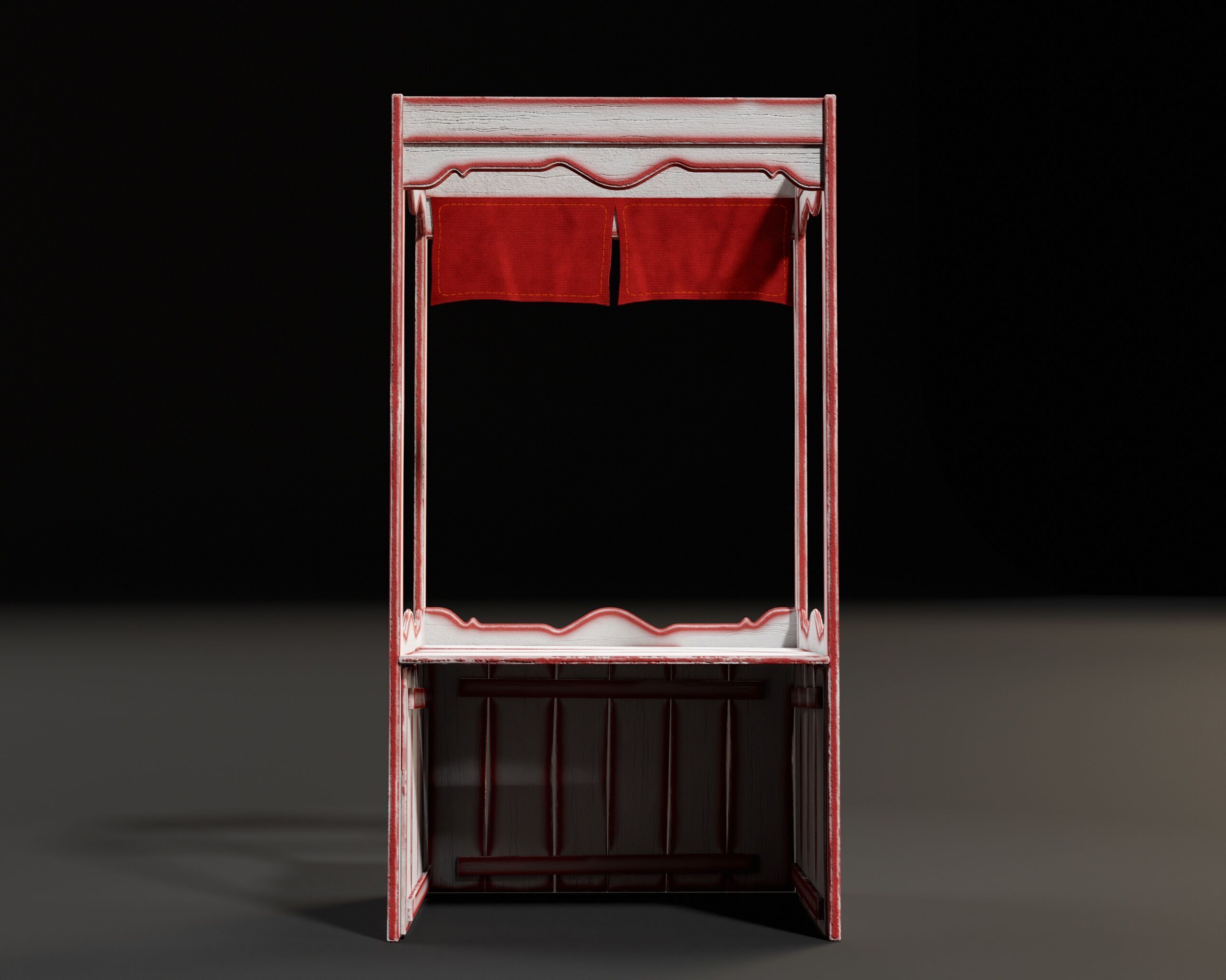 Kissing Booth Low-poly 3D model_14