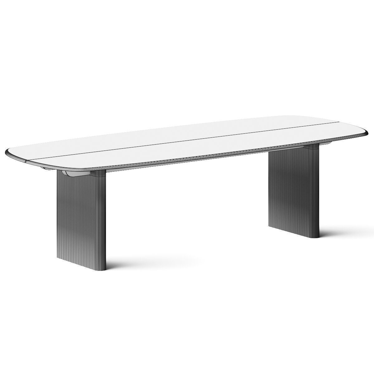 Meroni and Colzani Nimis Dining Table 3D model_2