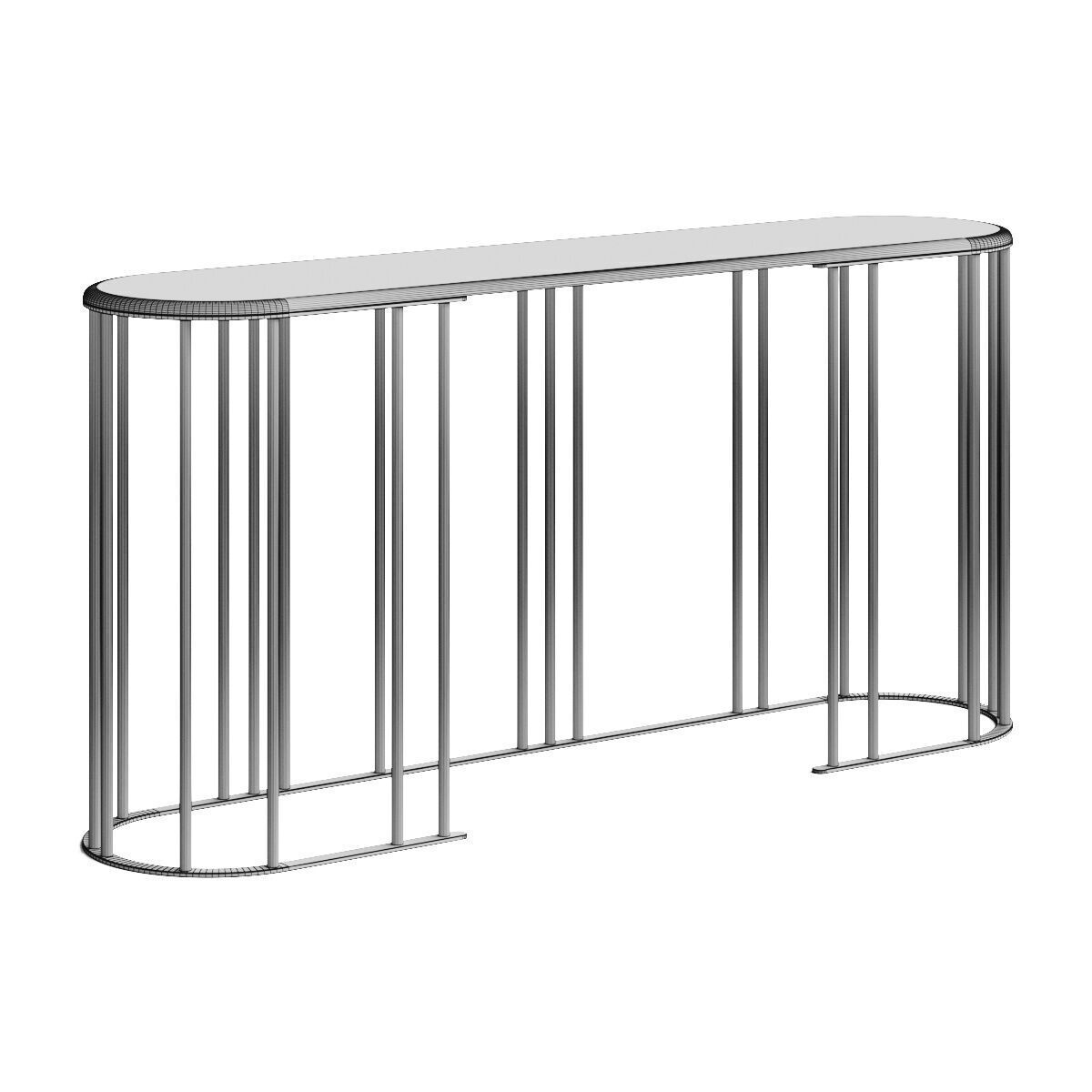 Meroni and Colzani Alghero Console Table 3D model_2