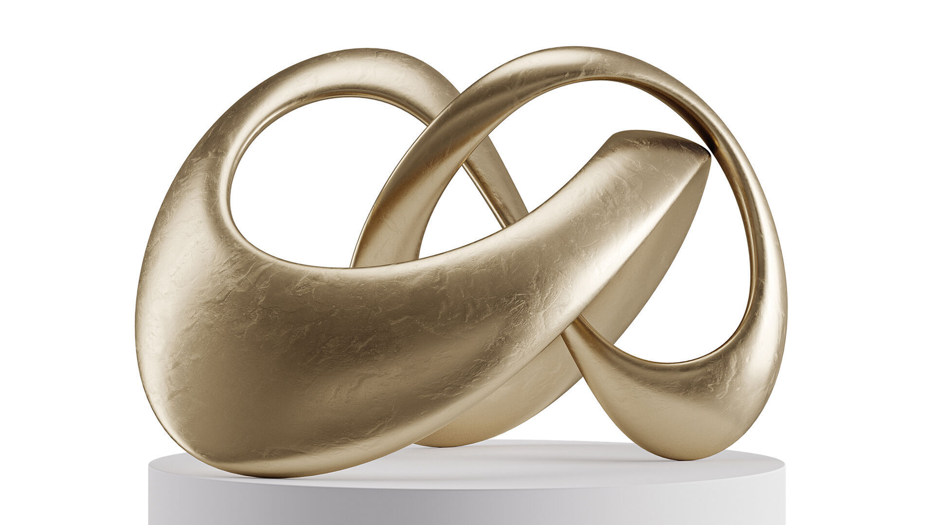 Abstract sculpture Mobius 3D model_1