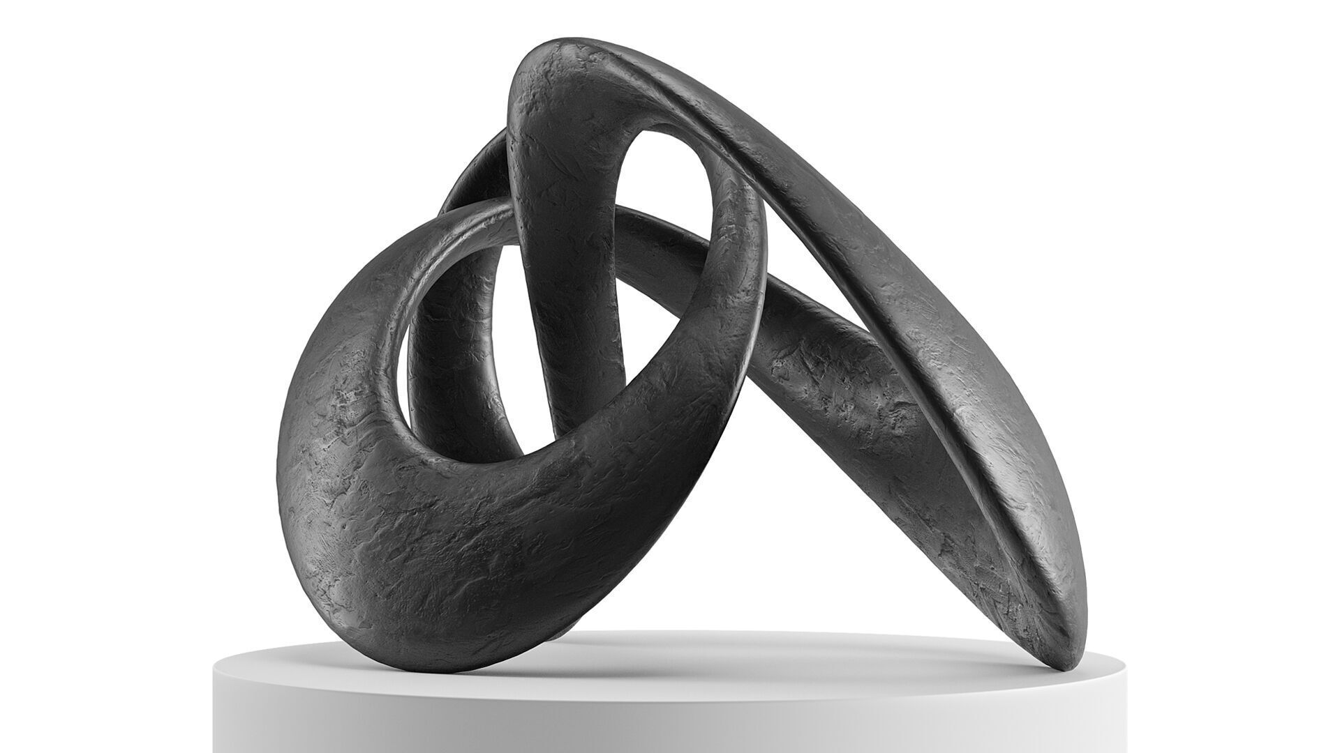 Abstract sculpture Mobius 3D model_2