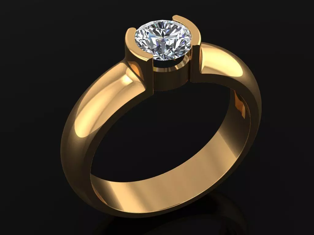 jewelry ring 3D print model_0
