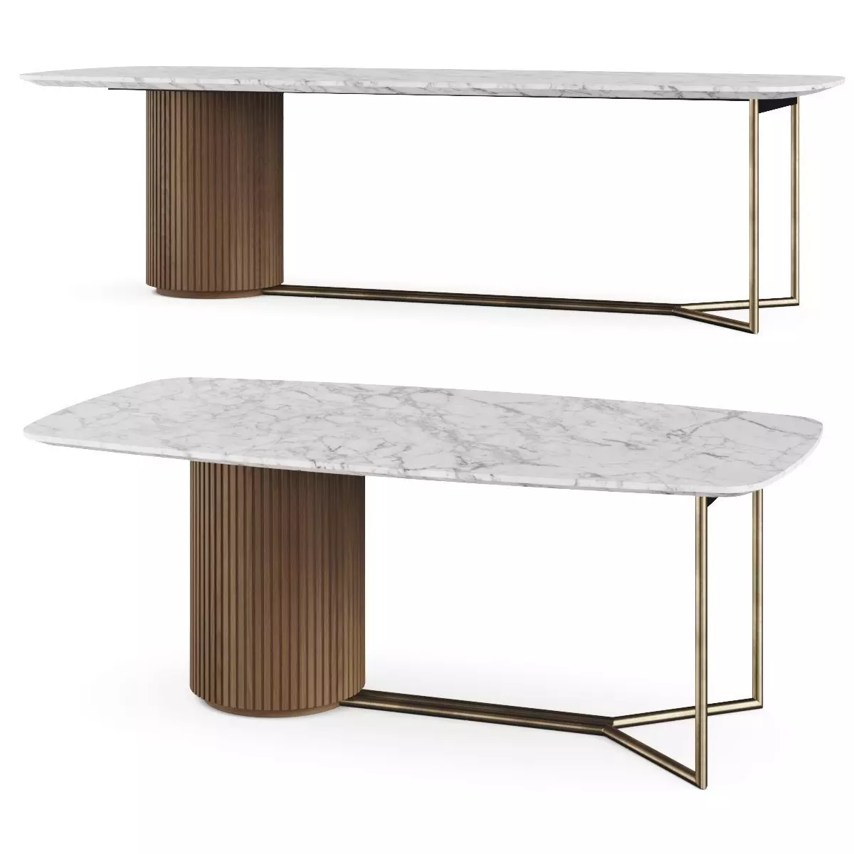 Milano 1964 Cernobbio Dining Table 3D model_0