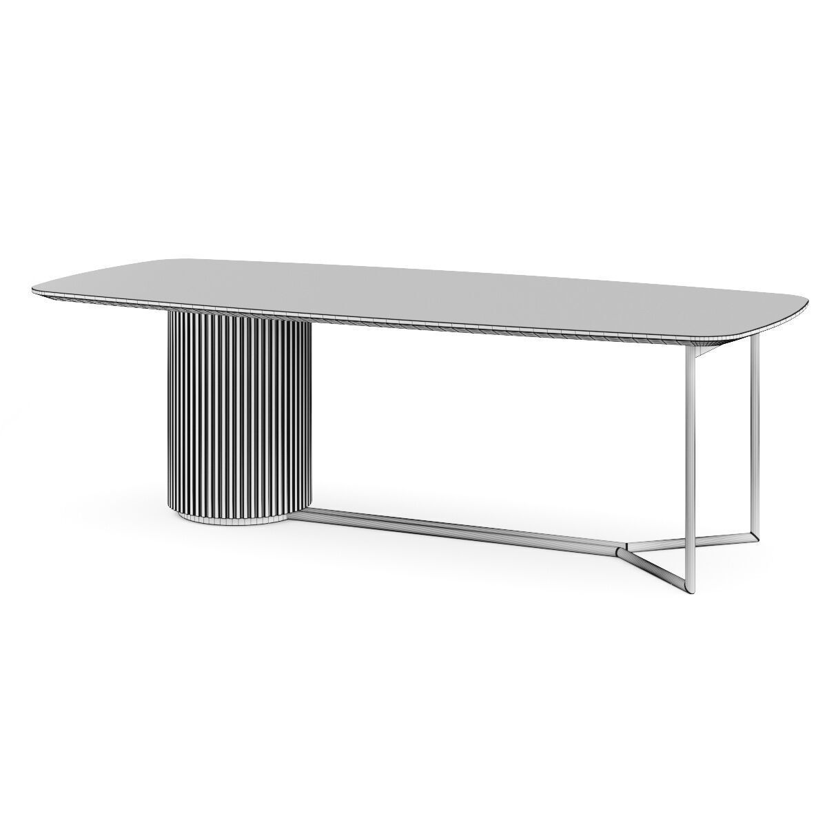 Milano 1964 Cernobbio Dining Table 3D model_2