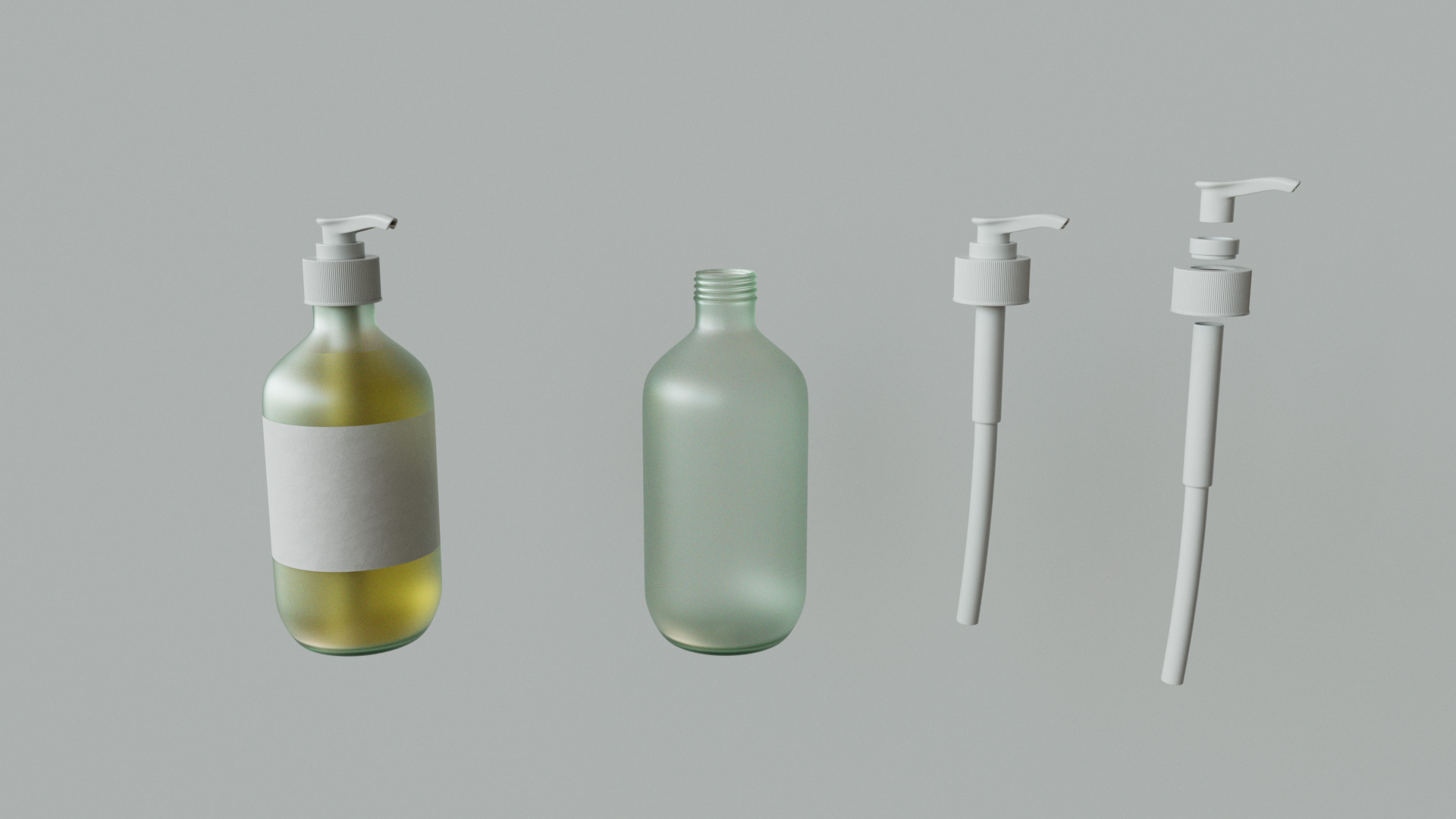 Bottle Dropper and Pump  3D model_4