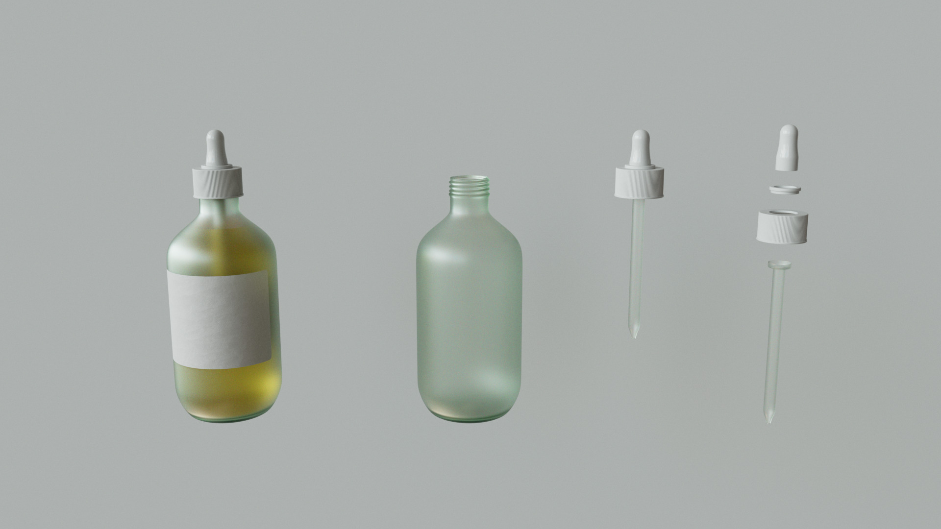 Bottle Dropper and Pump  3D model_1