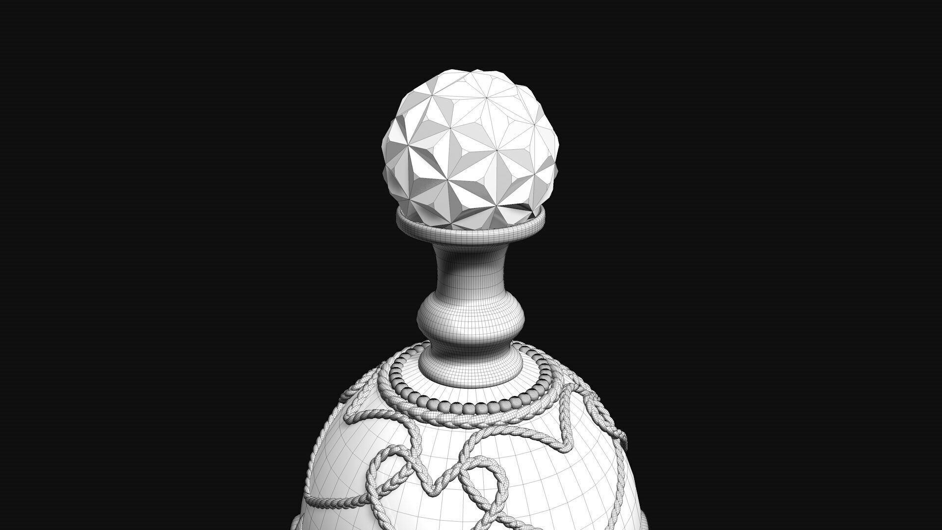 Vintage Perfume Bottle Pink 3D model_6