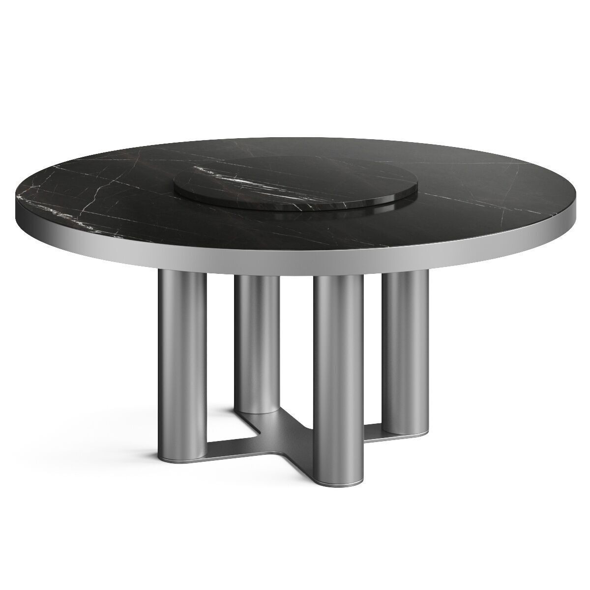 IVG Home Collection Tubes Round Dining Table 3D model_1