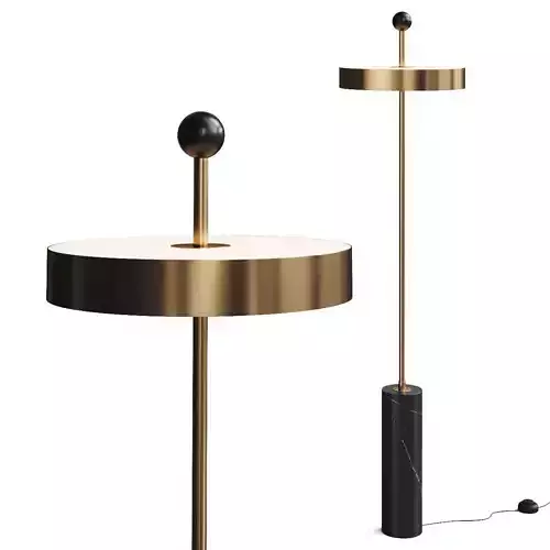 Curio Disc and Ball Floor Lamp