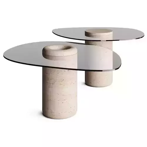 Curio The U Line Uufo Travertine Table