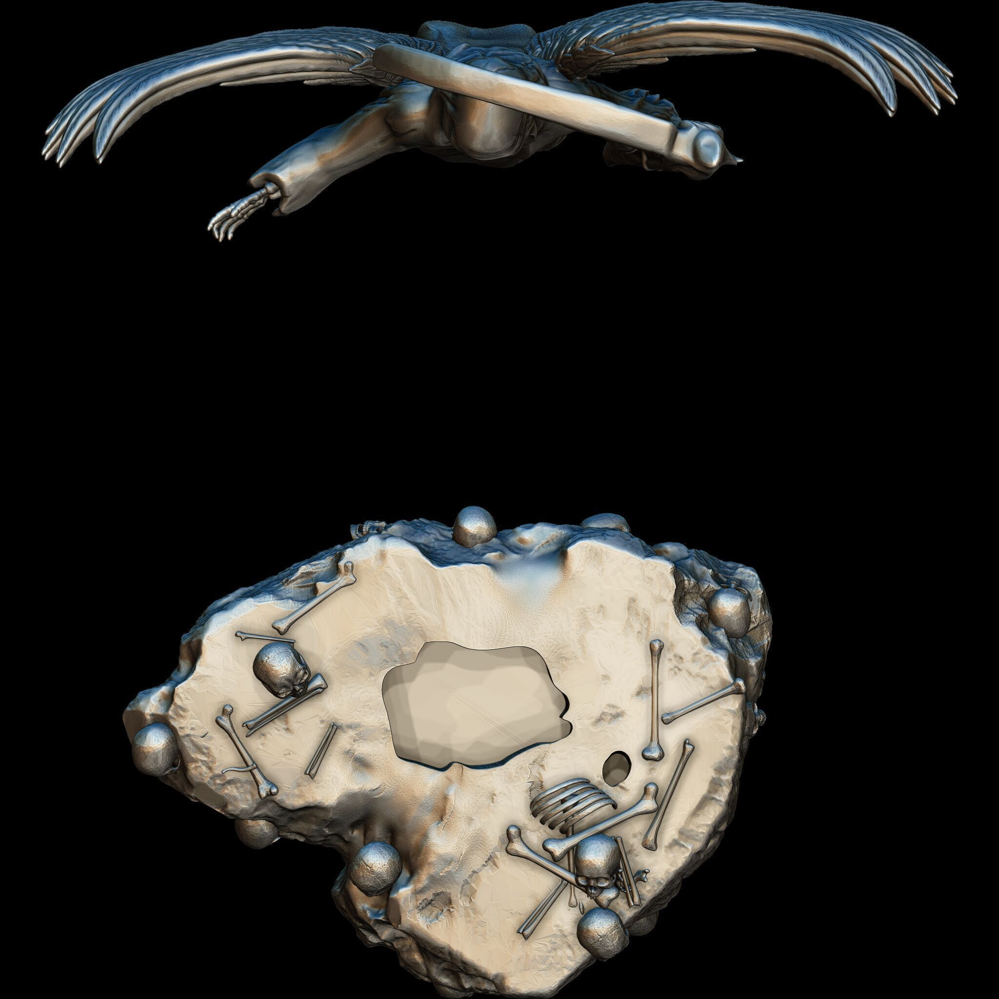 Grim Reaper Figure STL file for 3D print model_5