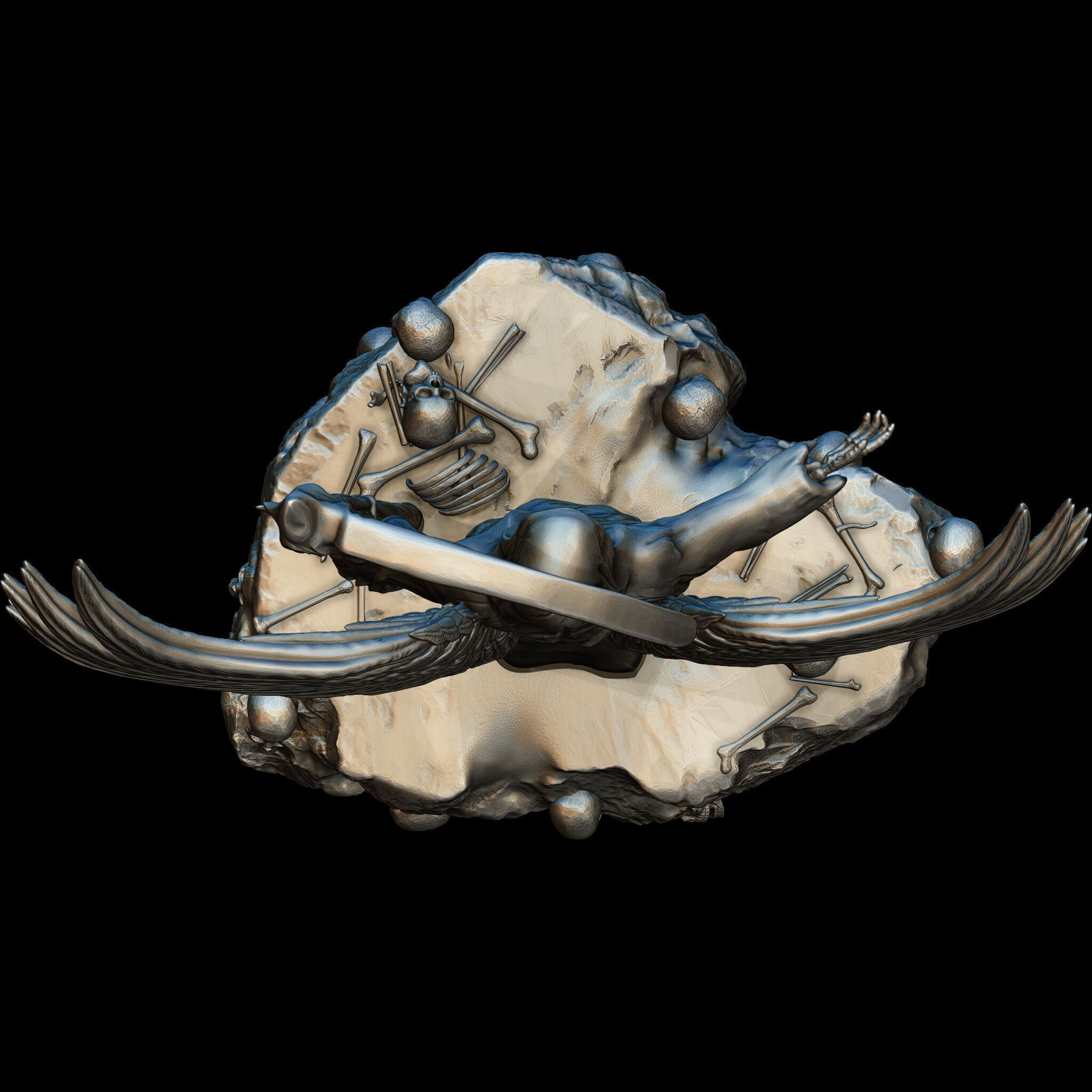 Grim Reaper Figure STL file for 3D print model_11