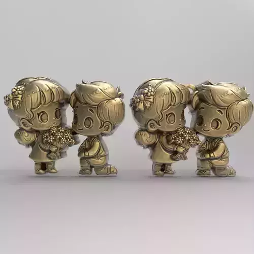 cute lovely couples proposal keychain