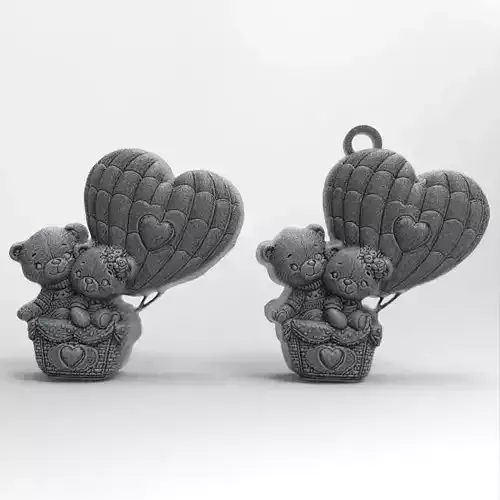 valentines teddy bear decor 