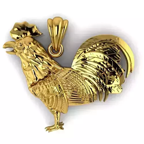 Rooster Chicken Pendant