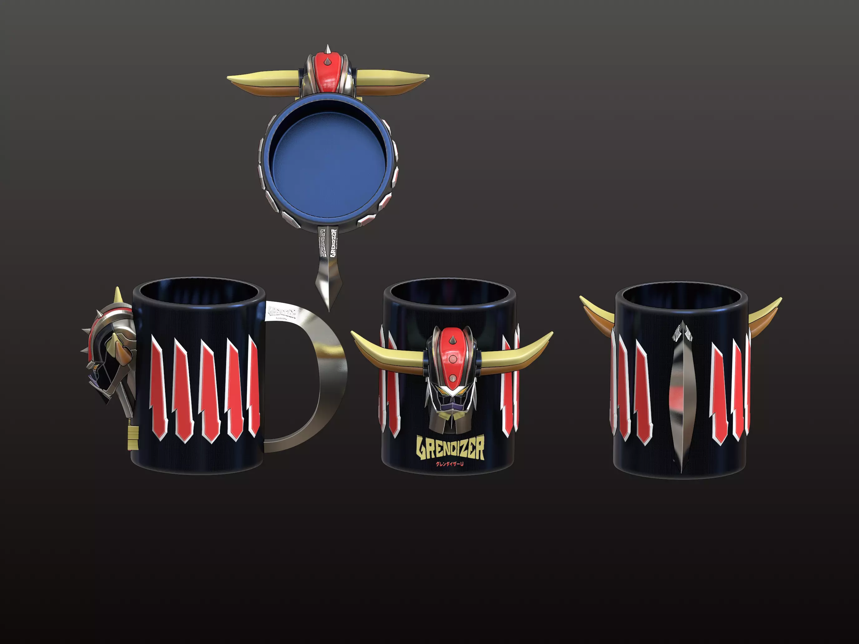 Goldrake u Grendizer U ufo robot u 3D print model_0