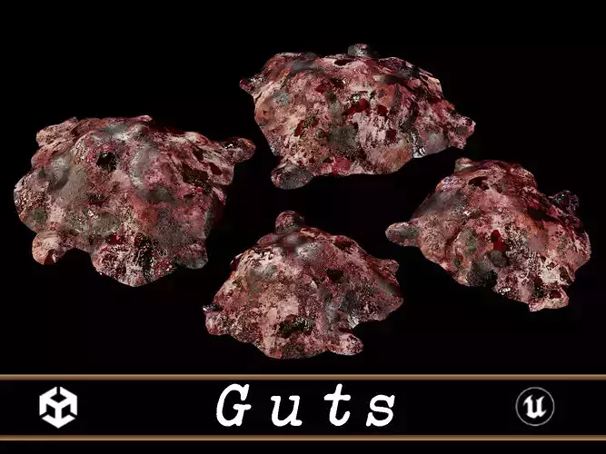 Bloody Guts Low-poly 3D model
