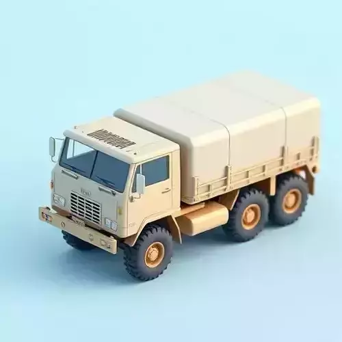 Large Military Truck Desert Camo