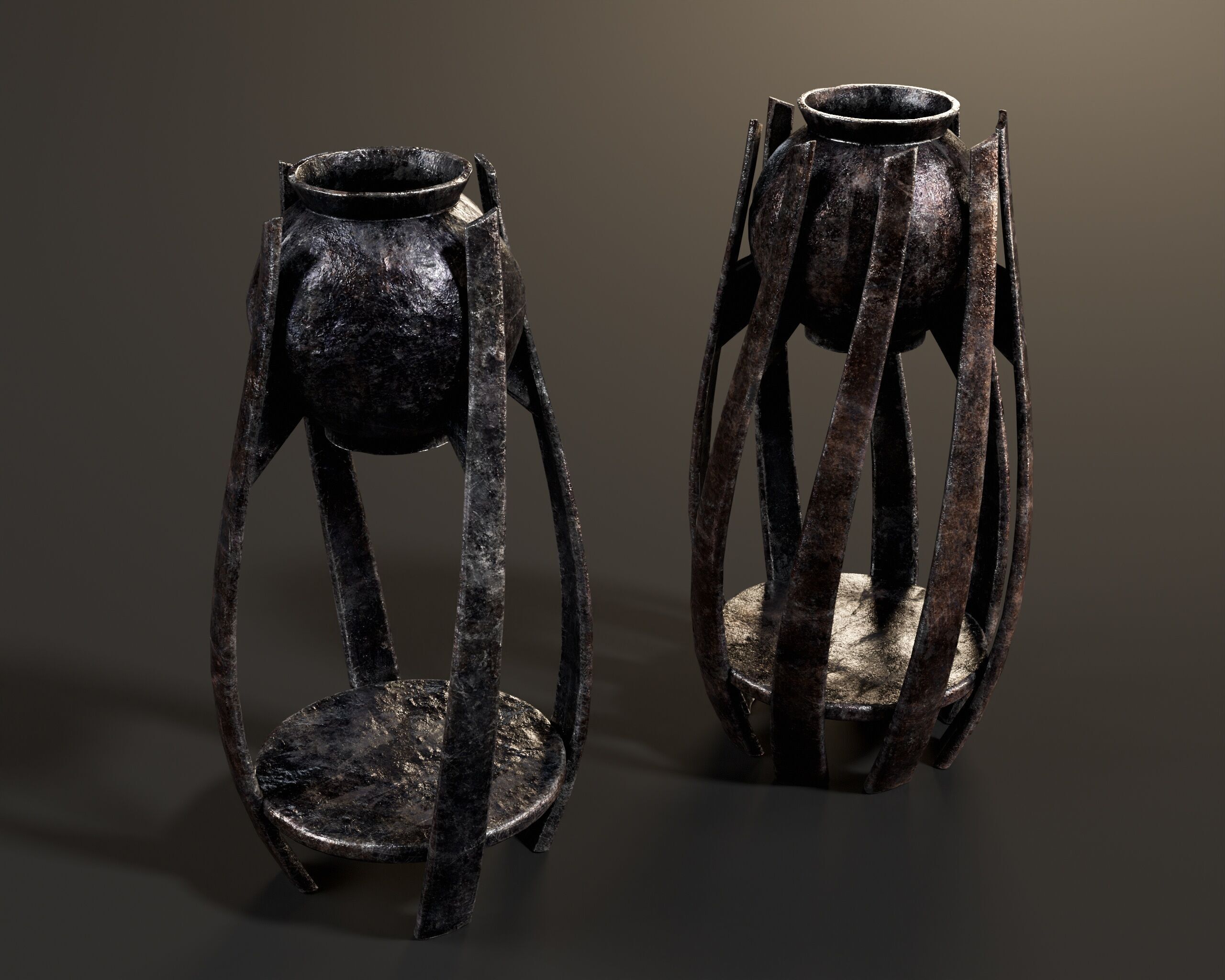Twisted Cauldrons Low-poly 3D model_14