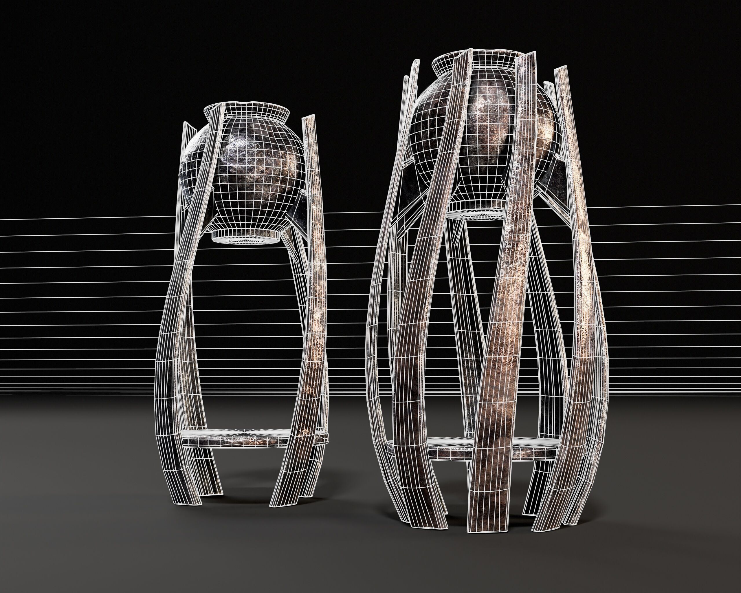 Twisted Cauldrons Low-poly 3D model_11