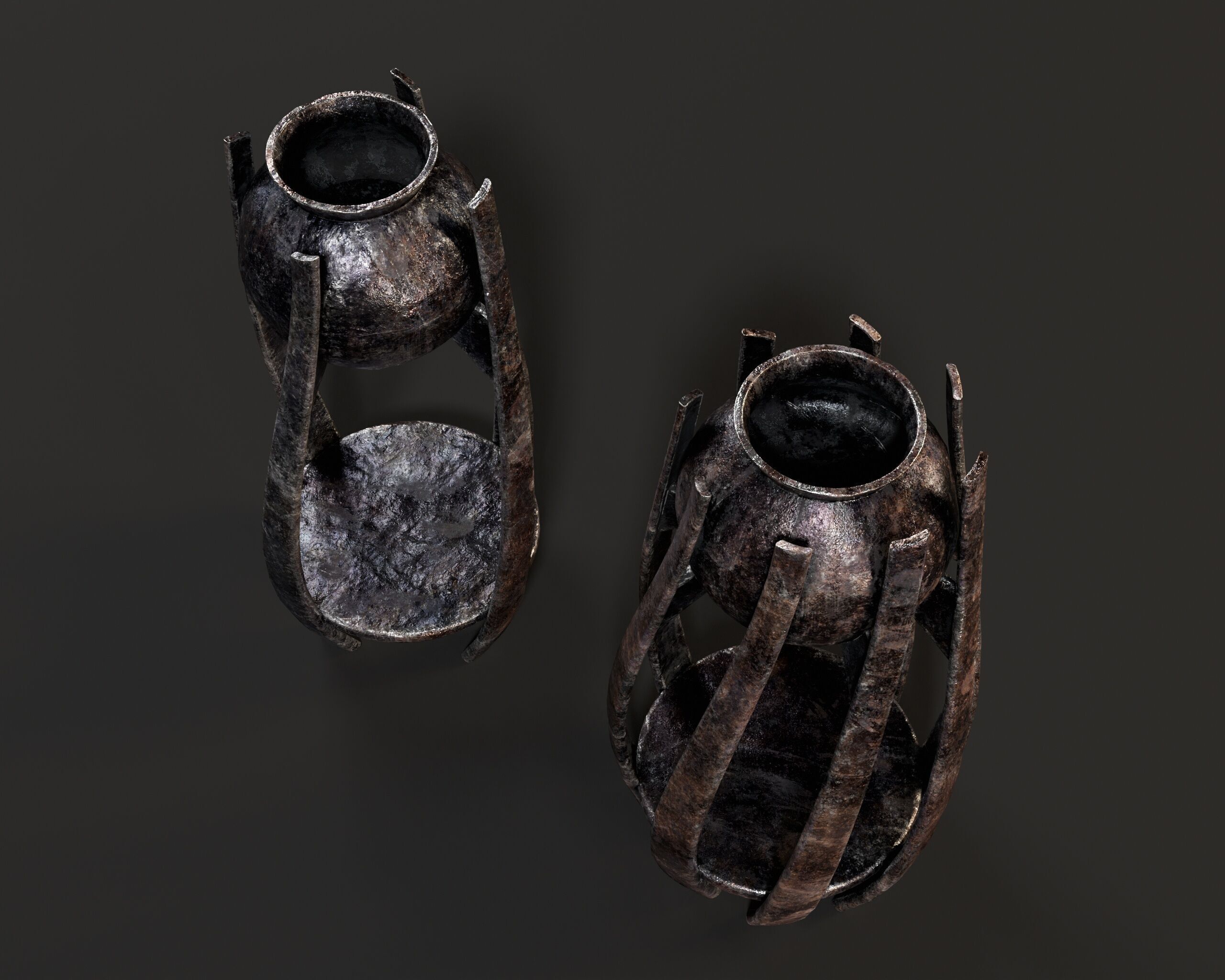 Twisted Cauldrons Low-poly 3D model_12