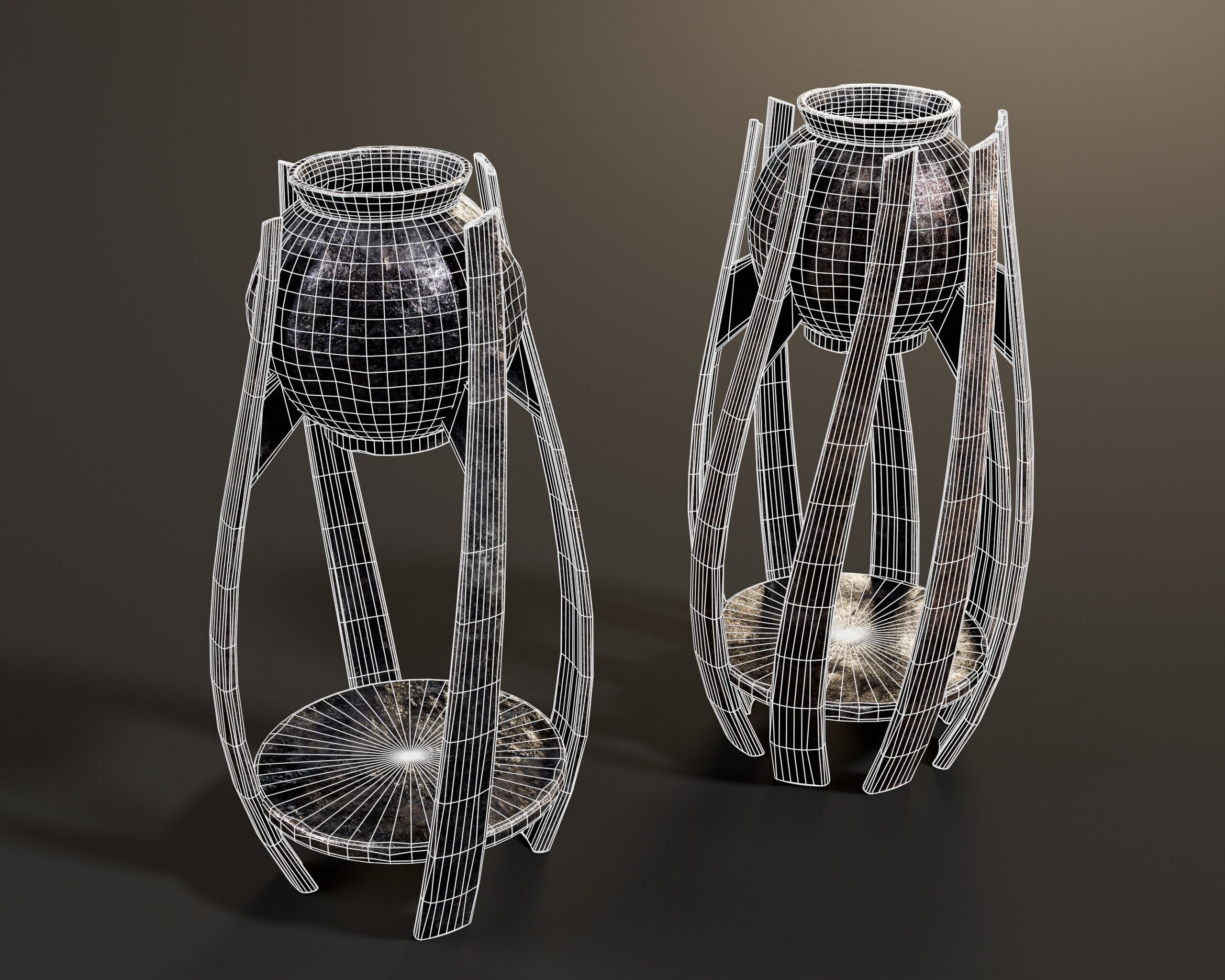 Twisted Cauldrons Low-poly 3D model_15
